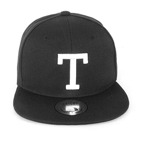 Photo de JOHNNY CHICOS Casquette avec lettres A B C D E F G H I J K L M N O P Q R S T U V W X Y Z Taille unique Unisexe Taille réglable Homme Femme...