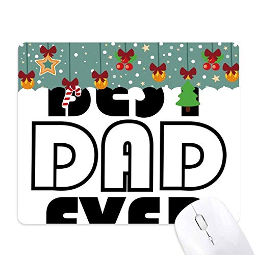 Tapis de souris Best Dad Ever antidérapant avec surface de glisse haute précision