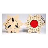 Pack of 12 Unfinished Wood Snowflake Picture Frame Ornament -Great Kid Craft!