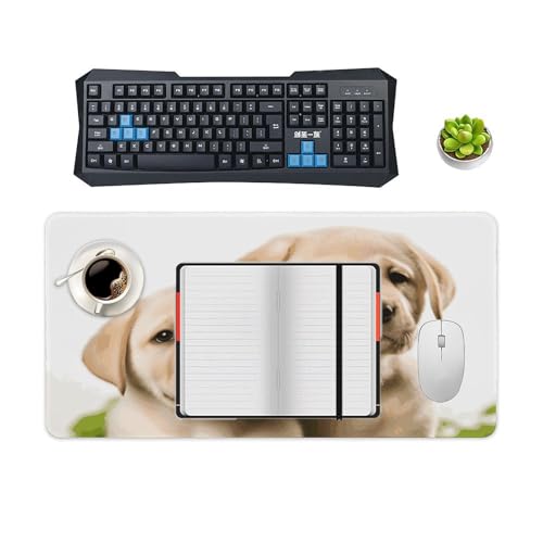 Mouse pad grande blanco con base de goma antideslizante miniatura 4