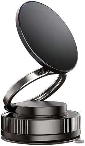 Vacuum Magnetic Phone Holder for Car, 360° Rotatable Suction Phon...