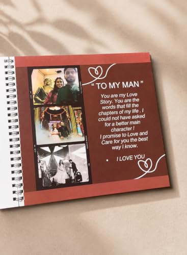 Image of HBH Anniversary Memory Album with Custom Photo Inserts Keepsake