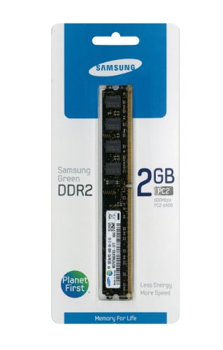 Samsung MV-2V2G4 2GB DDR2 SDRAM fXNgbvW[ (800MHz PC2-6400) TCY-1x2GB ubN