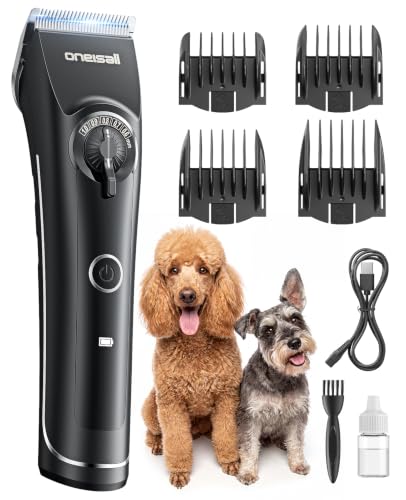 oneisall Dog Clippers for Grooming Thick Heavy...
