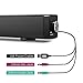 USB Computer Speakers, EIVOTOR Wired Computer Sound Bar, Stereo USB Powered Mini Soundbar Speaker for PC Cellphone Tablets Desktop Laptop TV