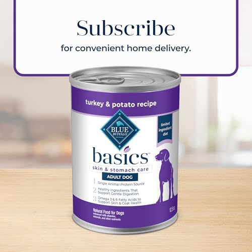 Blue Buffalo 859610005901 Basics Grain-Free Adult Wet Dog Food, Skin & Stomach Care, Limited Ingredient Diet thumb #9