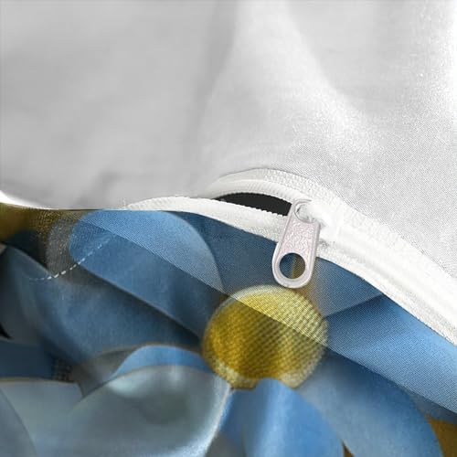 Ensemble housse de couette 3D finitions premium microfibre douce single - 8