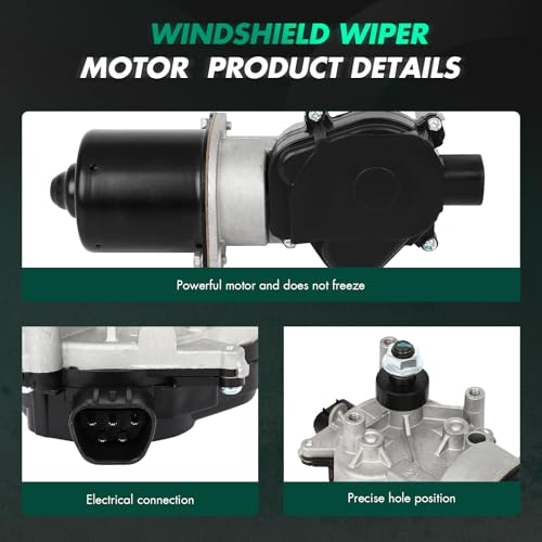 Image of SCITOO Front Windshield Wiper Motor Replacement fit for 2002-2006 for Acura for RSX,2002-2006 for Honda for CR-V OE: 434017,43-4017
