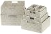Sorbus Storage Box Woven Basket Bin Container Tote Cube Organizer Set Stackable Storage Basket Woven Strap Shelf Organizer Built-in Carry Handles (7 Piece - Beige)