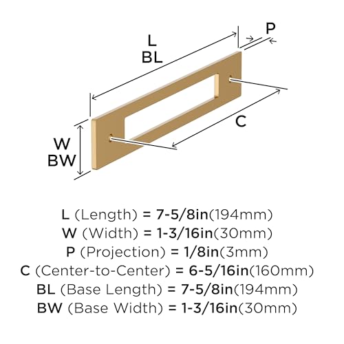 Image of Amerock Medora 6-5 /16 inch Champagne Bronze Backplate