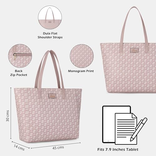 Image of Lavie Women's Miranda Monogram LL Print Tote Bag | Ladies Purse Handbag