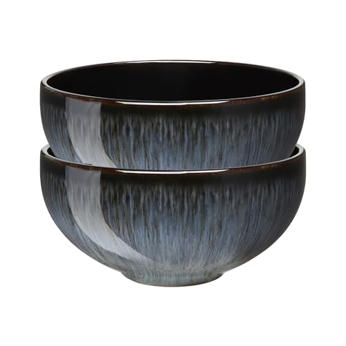 Denby Halo Ramen/Noodle Bowl Set, 41oz, Grey Ceramic