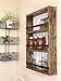 Mansfield Cabinet No. 103 - Solid Wood Spice Rack Cabinet Golden Oak/Mustard Yellow