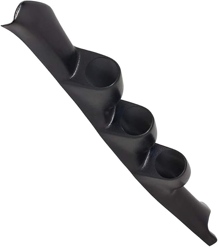 Pod de coluna A para 3 manômetros GlowShift preto para Chevrolet Chevy C/K 2500 e 3500 1995–1998 – 3 unidades