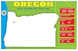 Gallopade Publishing Group Oregon Write-On/Wipe-Off Desk Mat, State Map (9780635107145)