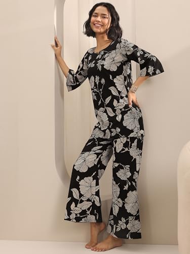 Image of Libas Printed Cotton Night Suit