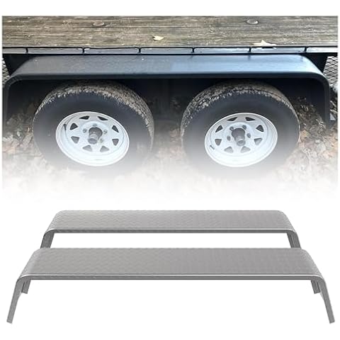 ECOTRIC Steel Dual Axle Trailer Fenders Cover