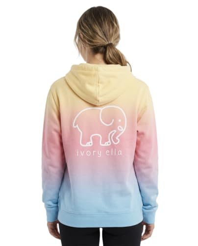 Ivory Ella Women's Savannah Ombre Tie Dye Hoodie, Savannah Ombre,