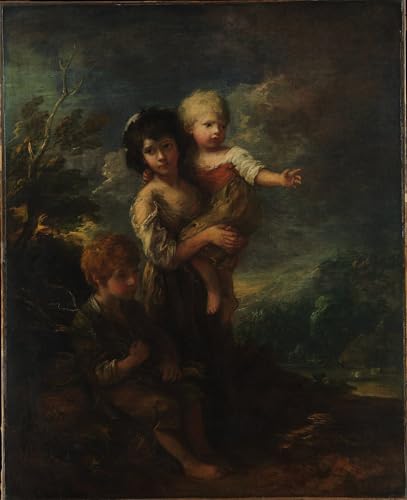 Tableau impressions d'art mural cottage de Gainsborough pour decoration chambre vintage 60x90cm