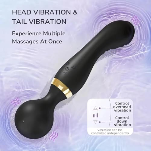 Image of 3-in-1 Personal Massager - Quiet & Waterproof - Back Massage for Pain Relief Cordless Wand Massager Handheld for Women,Full Body Electric Relieving Body Muscle Soreness (multicolor bended)