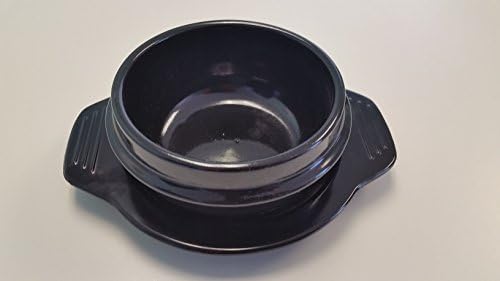 Stone Bowl with Trivet, Small Size, Stone Pot Hot Pot for Bibimbap Soup Jjiage Korean Food