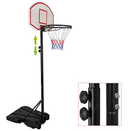 Zeny Portable Basketball Hoop Indoor Outdoor, Kids Basketball Goal With Backboard And Stand, Height Adjustable 5.4Ft - 7Ft, Fillable Base #TOP7