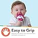 Nuby Soothing Teething Mitten with Hygienic Travel Bag, Pink.