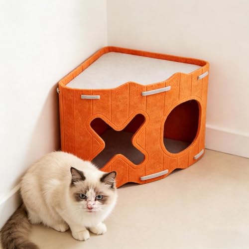 Panier à chat en feutre cocon douillet et chaud pour l'hiver