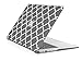 TOP CASE - Quatrefoil / Moroccan Trellis Ultra Slim Light Weight Rubberized Hard Case Cover for Macbook Air 13" Model: A1369 and A1466 - Grey