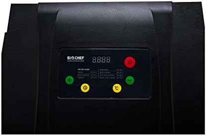 BioChef Arizona Food Dehydrator with 6, 8 or 10 Stainless Steel Trays and 24hr Digital Timer. Fruit Dryer Machine + Non Stick Trays, Mesh Sheets and Drip Tray (Black) (Black, 10 Tray)
