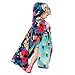 Mermaid Floral Car Seat Poncho for Girls Traveling Cover Reversible Warm Blanket Safe Use OVER Seat Belts