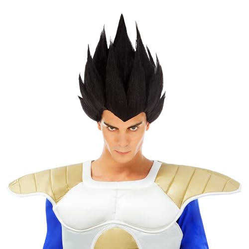 Chaks - Peluca Vegeta, Dragon Ball, accesorio para disfraces, complemento para...