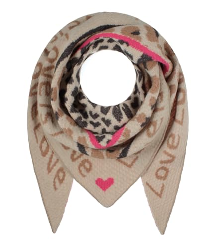 Majea Damenschal Winterschal Strickschal Damen Schal (880043) (camel 11)