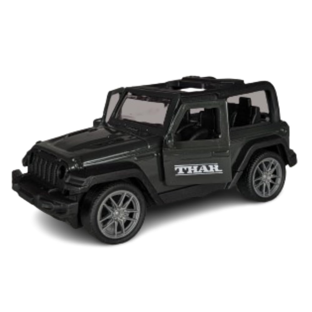 SIGNAL MART Thar Mini Jeep Car for Kids(Random Color) Die Cast Model Open Ranger Jeep 4x4 Look Like Mini Thar Jeep Car Toys for Kids-Pack of 01