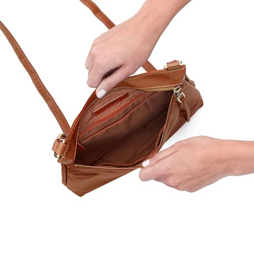 Image of HOBO Cambel Leather Crossbody Bag for Women