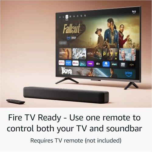 Image of Amazon Fire TV Soundbar, 2.0 speaker with DTS Virtual:X and Dolby Audio, Bluetooth connectivity