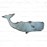 24, 30 or 36 inch long Sperm Whale Metal Wall Art Home Decor - Nautical - Handmade - Choose your pat