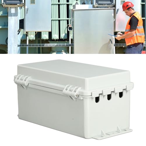 Boîte de jonction électrique ABS étanche IP66 résistante à la poussière gris - 5