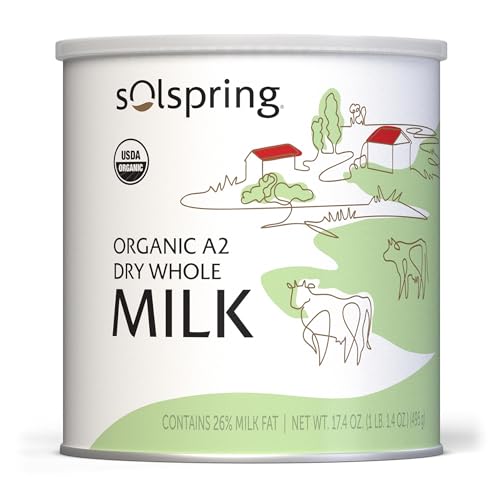 Dr. Mercola Solspring Organic A2 Dry Whole Milk -...