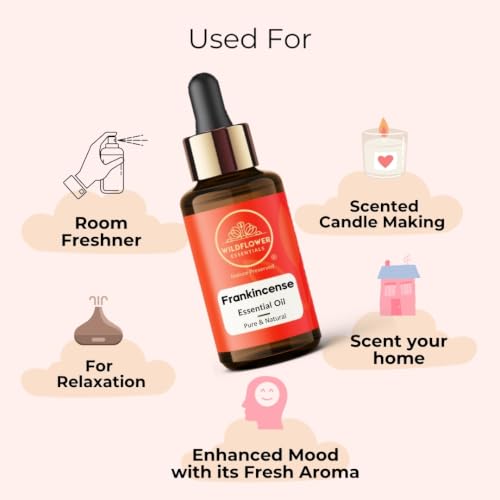 Image of Frankincense Essential Oil - Pure, Organic, Natural & Undiluted Therapeutic Grade Essential Oil (15 ML)