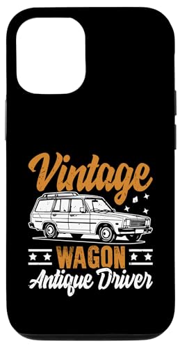 ヴィンテージワゴン アンティーク ドライバーワゴン スマホケース iPhone 12/12 Pro 用