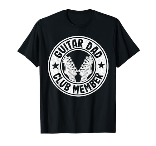 Guitar Dad Club Member Guitare pour homme avec logo vintage T-Shirt