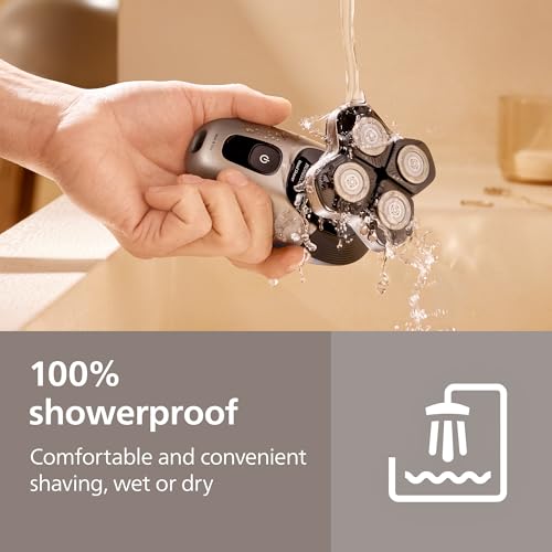 Philips Norelco Head Shaver Pro 7000 Series - Electric Shaver for Men and Women, 360° Flexing Head & ComfortCut Blades for Clean Shave, Gentle on Skin, Model HS7980/40 by Norelco - Image 8
