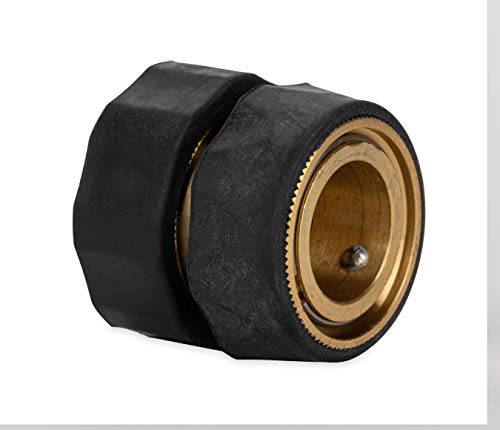 Camco 5/8" Brass And Steel Quick Hose Disconnect - Connect And Disconnect Between Multiple Hose Attachments | Automatic Shut-Off When Disconnected | 1 Female & 3 Male Fittings - 4 Count - (20136) #TOP1