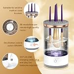 Electric Makeup Brush Cleaner - Portable Compact Design for Travel Home Use - Professional Makeup Brush Cleaning Machine - Automatic Makeup Brush Cleaner - Image 3