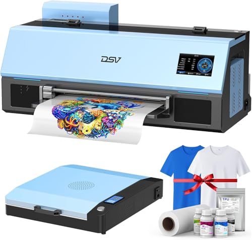 Image of DSV A3 Plus XP600 DTF Printer,2X Printing Speed Compared to L1800,4.5 inch LED Multi-Function Touch Screen,Built-in White Circulation and Automatic Cleaning