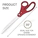 Oversized Ribbon Cutting Scissors - 30 Inch Large Red Scissors for Grand Opening Ceremonies Big Ribbon Cutting Shears For Special Events Business Opening and Inaugurations