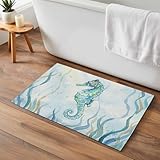 Welcome Door Mat,Indoor Doormat Watercolor Ocean...