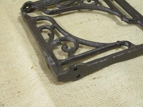 Antique Style Vine Shelf Brace Wall Brackets Cast Iron Metal Corbels 6" X 6 1/2" #TOP2