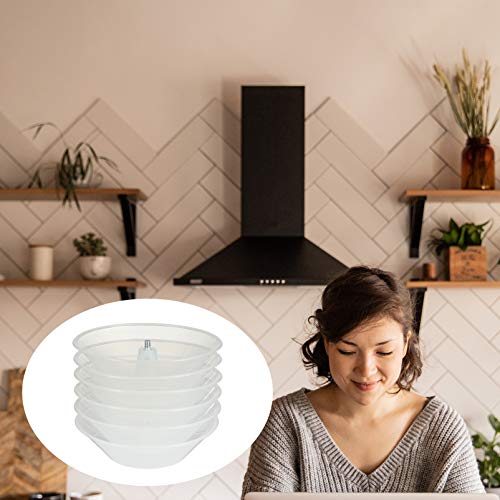 OSALADI 6Pcs Range Hood Vent Grease Filter Plastic Range Hood Oil Catcher Replacement Range Hood Oil Cup Kitchen Ventilator Oil Bowl Range Hood Accessories - Thumbnail 3